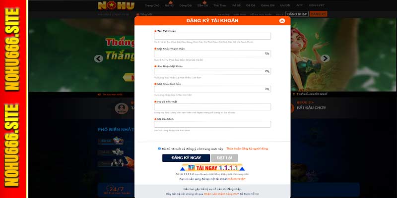 Hướng dẫn đăng ký Nohu666 nhanh gọn nhất